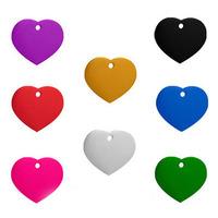 Large Heart Pet Id Tags