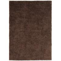 lapaz chocolate brown shaggy rug