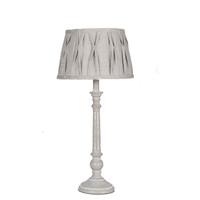Larisa White Wash Wooden Table Lamp in Grey
