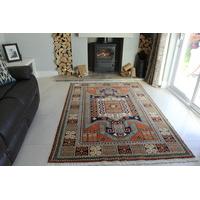 large terracotta indian dosh oriental rug