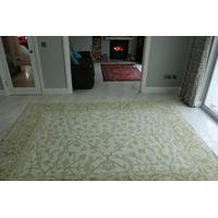 large cream oriental tonal wool rug