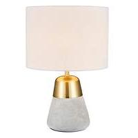 Larson Concrete & Gold Table Lamp
