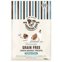 Laughing Dog Grain Free Biscuit Treats Fish 200g (Pack of 4)