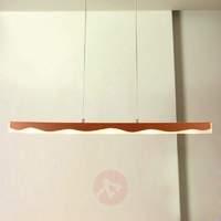 La Mer copper pendant lamp in a wave form