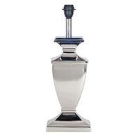 large nickel trophy table lamp base silver