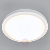 Large, white Aras bathroom ceiling light with LEDs