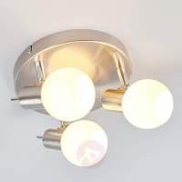 Laurence LED circular ceiling spotlight, 3-bulb