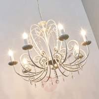 Large Chandelier Sophina in white