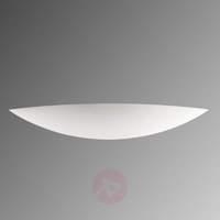 Large plaster wall lamp Tommi in white