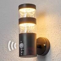 Lanea sensor outdoor wall light with LED
