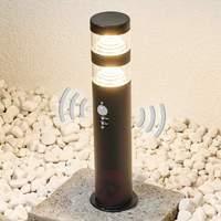 lanea led stainless steel pillar lamp with sensor