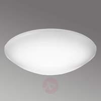 Large Suede LED ceiling light made from plastic