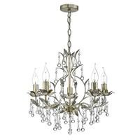 LAQ0535 Laquila 5 Light Chandelier In Pale Antique Gold