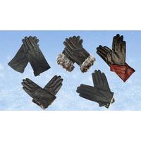 ladies genuine leather gloves 3 designs