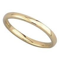 Ladies\' 18ct gold 2mm superior court wedding ring