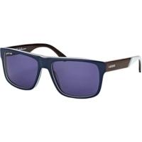 lacoste l826s 424 blue white shiny brown whitegrey