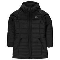 LA Gear Long Jacket Junior Girls