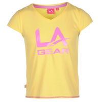 la gear large logo v neck tshirt girls