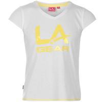 la gear large logo v neck tshirt girls