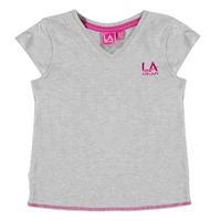 LA Gear V Neck T Shirt Junior Girls