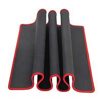 Large Black Red Edge Solid Mouse Pad