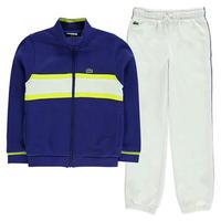 lacoste colour block chest tracksuit