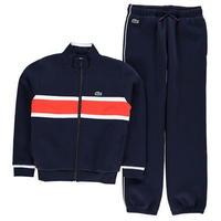 lacoste colour block chest tracksuit