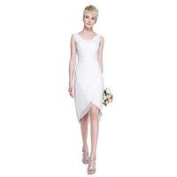 lan ting bride asymmetrical v neck bridesmaid dress open back elegant  ...