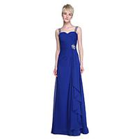 lan ting bride floor length straps bridesmaid dress elegant sleeveless ...