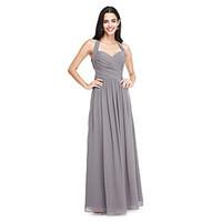 lan ting bride floor length halter bridesmaid dress elegant sleeveless ...