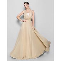 lan ting bride floor length strapless v neck bridesmaid dress elegant  ...