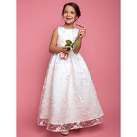 lan ting bride a line princess floor length flower girl dress lace jew ...