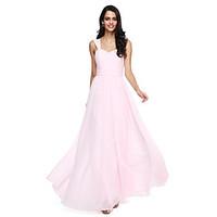 lan ting bride floor length straps bridesmaid dress elegant sleeveless ...