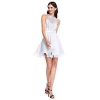 lan ting bride short mini jewel bridesmaid dress elegant sleeveless la ...