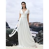 lan ting bride a line wedding dress simply sublime court train v neck  ...