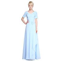 lan ting bride floor length chiffon bridesmaid dress sheath column v n ...