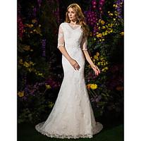 lan ting bride trumpet mermaid wedding dress see through court train b ...