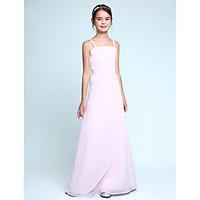 lanting bride floor length chiffon junior bridesmaid dress sheath colu ...