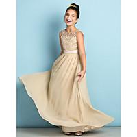 lanting bride floor length chiffon lace junior bridesmaid dress mini m ...