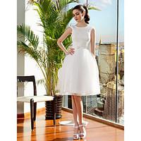 lan ting bride ball gown wedding dress little white dress knee length  ...