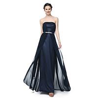 lan ting bride floor length strapless bridesmaid dress elegant sleevel ...