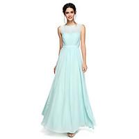 lan ting bride floor length jewel bridesmaid dress elegant sleeveless  ...