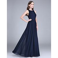 lan ting bride floor length jewel bridesmaid dress elegant sleeveless  ...