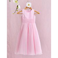 lan ting bride a line ankle length flower girl dress organza satin jew ...