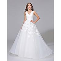 lan ting bride a line wedding dress vintage inspired court train v nec ...