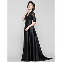 lan ting bride a line mother of the bride dress see through sweep brus ...