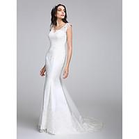 lan ting bride trumpet mermaid wedding dress see through court train v ...