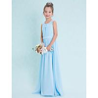 lanting bride floor length chiffon junior bridesmaid dress sheath colu ...