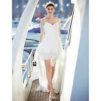 lan ting bride a line wedding dress little white dress court train spa ...