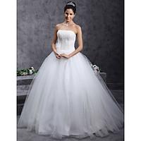 LAN TING BRIDE Ball Gown Wedding Dress - Classic Timeless Glamorous Dramatic Vintage Inspired Floor-length Strapless Tulle with